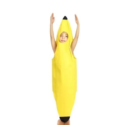 AYNKH Lustiges Bananen-Kostüm für Erwachsene und Kinder, leichtes Obst-Halloween-Kostüm, bequem, lustiges Uni-Frucht-Outfit, einfach zu tragen und zu entfernen, für Mottoparty, Weihnachten, Cosplay AYNKH Lustiges Bananen-Kostüm für Erwachsene und Kinder, leichtes Obst-Halloween-Kostüm, bequem, lustiges Uni-Frucht-Outfit, einfach zu tragen und zu entfernen, für Mottoparty, Weihnachten, Cosplay von AYNKH