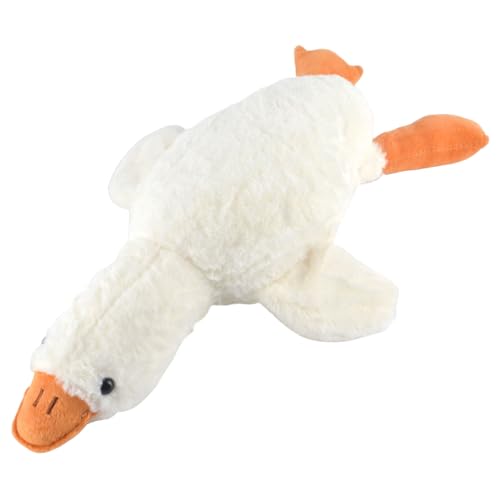 AYNKH Plüschspielzeug, Gans, 50 cm, niedliches und weiches Plüschkissen, große weiße Ganspuppe, kann als Kissen verwendet werden, Schlafliedspielzeug für Babys, geeignet für Wohnzimmer AYNKH Plüschspielzeug, Gans, 50 cm, niedliches und weiches Plüschkissen, große weiße Ganspuppe, kann als Kissen verwendet werden, Schlafliedspielzeug für Babys, geeignet für Wohnzimmer von AYNKH