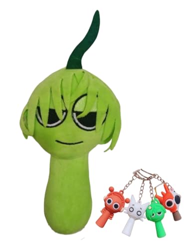 AYNKH Sprunki Plüsch, Plüschpuppe, Anhänger Schlüssel Sprenky (zufälliges Modell), Plüsch, Sprenky Spielzeug, weiches Tier Plüschpuppen, Weihnachten, Geburtstag, Geschenke für Erwachsene, Kinder (Grün von AYNKH
