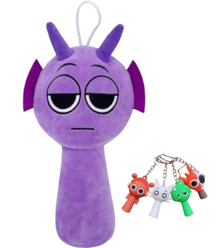 AYNKH Sprunki Plüsch,Kuschelpuppe Plüschtiere,Sprenky Schlüsselanhänger,Sprenky Plüschtiere,Weiches Stofftier Kuschelpuppen,Weihnachten,Geburtstagsgeschenke Erwachsene,Kinder (Lila [Deppler]) von AYNKH