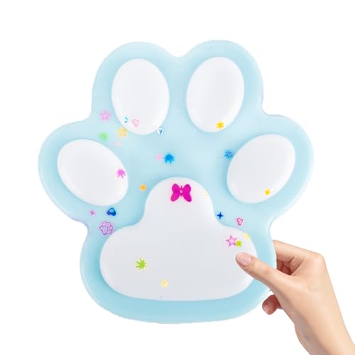 AYNKH Squishies Super große Katzenpfoten, Fufu Squishies, Katzenpfote, Squishies Taba, verbessert die Konzentration, reduziert Stress, Kinder, Jugendliche und Erwachsene, Geschenk (blau) von AYNKH