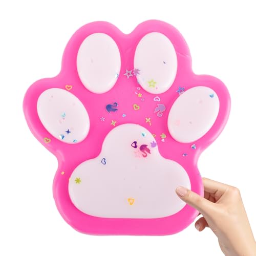 AYNKH Squishies Super große Katzenpfoten, Squishies mit Katzenpfoten, Fufu Squishies, Taba, verbessert die Konzentration, reduziert Stress, Kinder, Jugendliche und Erwachsene, Geschenk (Rosa) von AYNKH