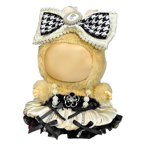 AYOrpeg Puppenkleid Plüschpuppenkleidung Perfekt für Viele Süße Puppen Zu Tragen für 17cm Süße Puppe (D, One Size) von AYOrpeg