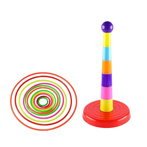 AYOrpeg Wurfkreis-Set 24 Stück Kunststoff Wurfringe Spielring Karneval für drinnen im Freien Sport Party Supplies Spiele (Multicolour, One Size) von AYOrpeg