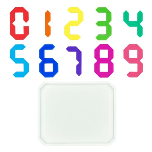 AYOrpeg mathematisches Montessori Spiel Bunt Stapelzahlen Zahlenblock Montessori Zahlenblocks (Multicolour, One Size) von AYOrpeg