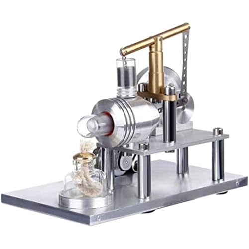 AYUNJIE Balance Metall Stirling Motor Generator Modell Elektrizität Generator Motor, physikalisches Experiment Geschenk für Erwachsene und Kinder von AYUNJIE