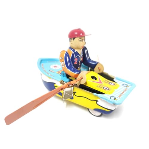 AYUNJIE Creative Tin Toy, Vintage Wind Up Toy MS424 Ruderboot, nostalgisches Thema Kinder Geschenk für Jungen Mädchen Eltern-Kind-Interaktion AYUNJIE Creative Tin Toy, Vintage Wind Up Toy MS424 Ruderboot, nostalgisches Thema Kinder Geschenk für Jungen Mädchen Eltern-Kind-Interaktion von AYUNJIE