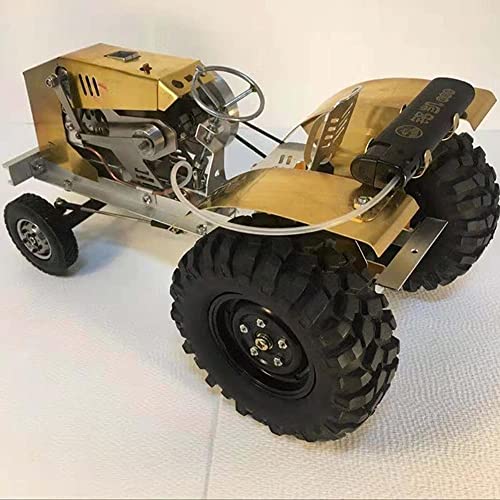AYUNJIE Feuerabsorbierender Stirlingmotor Traktor Kreatives Modell Wissenschaft Lehre Roman Geburtstagsgeschenk Bürodekoration, Physikalisches Experiment (Gelb) von AYUNJIE