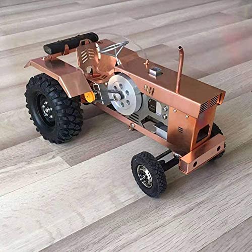 AYUNJIE Feuerabsorbierender Stirlingmotor Traktor Kreatives Modell Wissenschaft Lehre Roman Geburtstagsgeschenk Bürodekoration, Physikalisches Experiment (Rot) von AYUNJIE