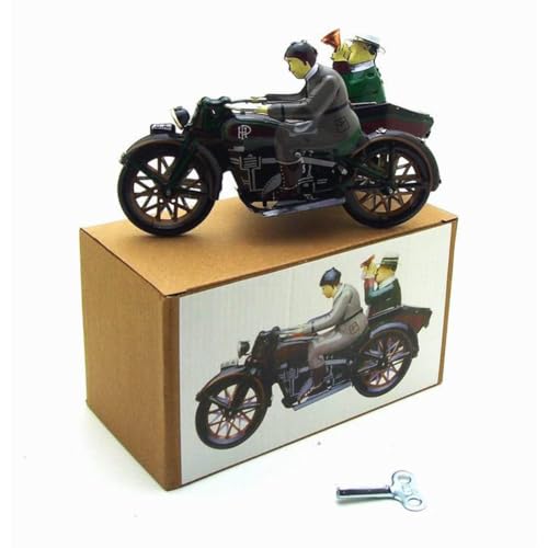 AYUNJIE Kinder Zinn Spielzeug Vintage MS804 Zinn 3-Rad-Motorrad Wind Up Spielzeug Nostalgisches Thema Personalisierte Ornamente Sammlerstück Geschenk von AYUNJIE