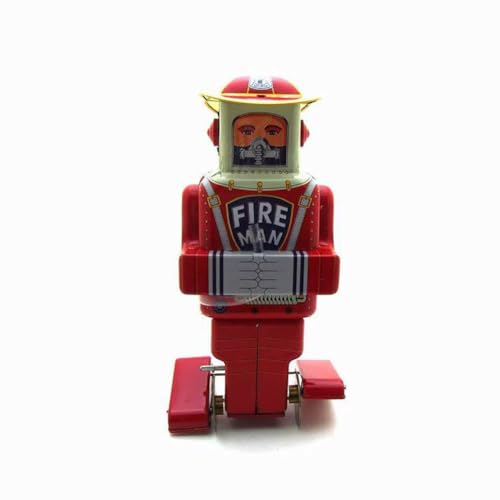 AYUNJIE Kinderspielzeug Retro MS652 Zinn Feuerlöschroboter Wind Up Spielzeug Kreativ Vintage Kinder Geschenk für Jungen Mädchen Eltern-Kind-Interaktion von AYUNJIE