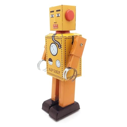 AYUNJIE MS393 Großer Stahlzahnroboter Aufziehspielzeug Fotografie Requisiten Kreatives Blechspielzeug Vintage Geschenk für Jungen Mädchen Eltern-Kind-Interaktion von AYUNJIE