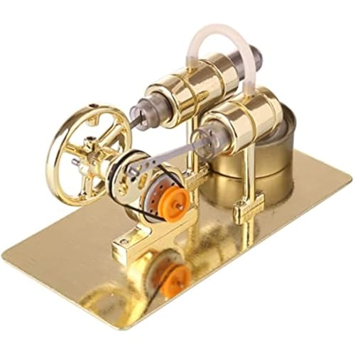 AYUNJIE Metall Stirling Motor Generator Modell Elektrizität Generator Motor, physikalisches Experiment Geschenk für Erwachsene und Kinder AYUNJIE Metall Stirling Motor Generator Modell Elektrizität Generator Motor, physikalisches Experiment Geschenk für Erwachsene und Kinder von AYUNJIE