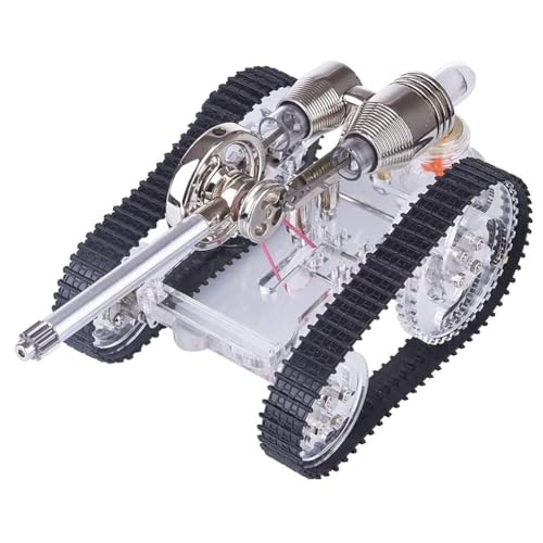 AYUNJIE Metall-Stirlingmotor-Generator-Modell Tank Externer Verbrennungsmotor-Generator-Motor, physikalisches Experiment AYUNJIE Metall-Stirlingmotor-Generator-Modell Tank Externer Verbrennungsmotor-Generator-Motor, physikalisches Experiment von AYUNJIE