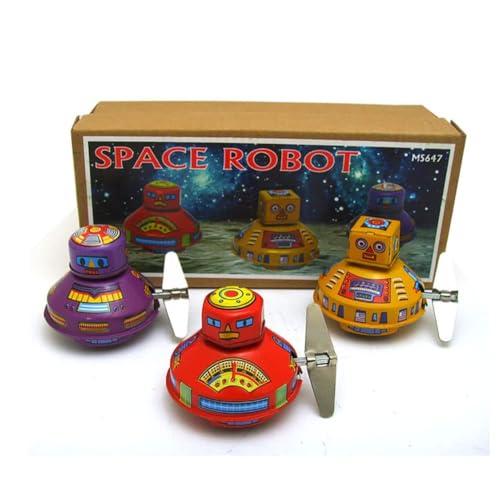 AYUNJIE Retro MS647 Space Robot Tin Toy Crafts Creative Vintage Wind Up Toy Kinder Geschenk für Jungen Mädchen Eltern-Kind-Interaktion von AYUNJIE