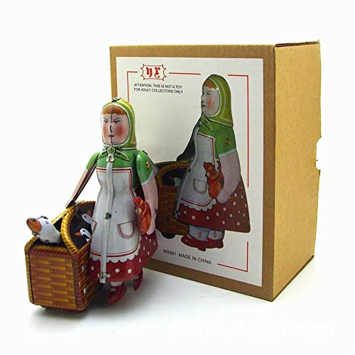 AYUNJIE Retro Wind Up Toy MS501 Russische Bäuerinnen Nostalgisches Spielzeug Persönlichkeit Requisiten Bar Bekleidungsgeschäft Einrichtung Blechspielzeug Vintage von AYUNJIE