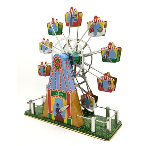AYUNJIE Retro Wind Up Toy Post-80s Eisenblech Nostalgisch MS488 Musik Riesenrad Eisenblech Vintage Sammlerstück Zinn Spielzeug Kinder Geschenk AYUNJIE Retro Wind Up Toy Post-80s Eisenblech Nostalgisch MS488 Musik Riesenrad Eisenblech Vintage Sammlerstück Zinn Spielzeug Kinder Geschenk von AYUNJIE