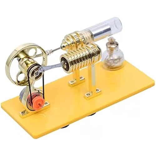 AYUNJIE Stirling Engine Model Kit, Gamma Sterling Engine Generator Modell, Bildung Assemble Creative, Geschenk für Erwachsene und Kinder von AYUNJIE