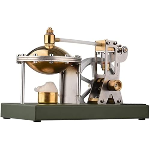 AYUNJIE Stirlingmotor Modellbausatz, Heißluft Stirlingmotor Motormodell Schwungrad & Untertasse Design Vollmetall Physik Wissenschaft Experiment DIY AYUNJIE Stirlingmotor Modellbausatz, Heißluft Stirlingmotor Motormodell Schwungrad & Untertasse Design Vollmetall Physik Wissenschaft Experiment DIY von AYUNJIE