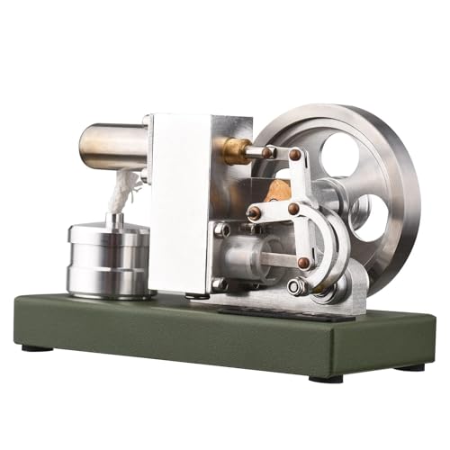AYUNJIE Stirlingmotor-Modellbausatz, Mini-Heißluft-Stirlingmotor-Modell Externe Verbrennung Dampfleistung Physik Experiment Bildungswissenschaft AYUNJIE Stirlingmotor-Modellbausatz, Mini-Heißluft-Stirlingmotor-Modell Externe Verbrennung Dampfleistung Physik Experiment Bildungswissenschaft von AYUNJIE