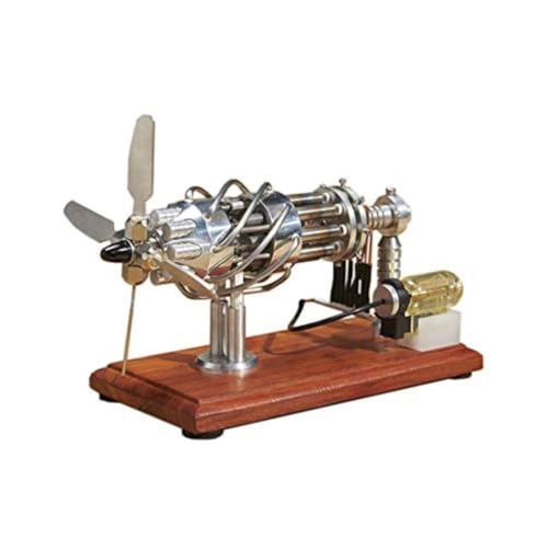 AYUNJIE Swashplate Stirling Motor Modell Stirling Interne Verbrennung Motor Wissenschaft Lehre Geburtstag Geschenk Büro Dekoration Spielzeug, Physikalische Experiment (Edelstahl) von AYUNJIE
