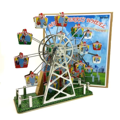 AYUNJIE Tin Wind Up Toy Post-80s Iron Sheet Nostalgisches Spielzeug MS488 Musik Riesenrad Iron Sheet Music Box Vintage Sammlerstück Kinder Geschenk AYUNJIE Tin Wind Up Toy Post-80s Iron Sheet Nostalgisches Spielzeug MS488 Musik Riesenrad Iron Sheet Music Box Vintage Sammlerstück Kinder Geschenk von AYUNJIE