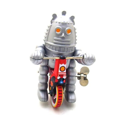 AYUNJIE Vintage Wind Up Toy MS013 Roboter Nostalgisches Thema Zinn Spielzeug Sammlerstück Kinder Geschenk für Jungen Mädchen Eltern-Kind-Interaktion von AYUNJIE