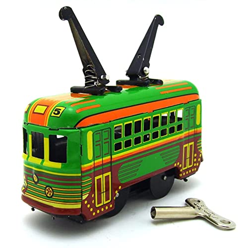 AYUNJIE Vintage Wind Up Toy MS252 Tram Tin Toy Nostalgische Persönlichkeit Dekorative Kinder Geschenk für Jungen Mädchen Eltern-Kind-Interaktion AYUNJIE Vintage Wind Up Toy MS252 Tram Tin Toy Nostalgische Persönlichkeit Dekorative Kinder Geschenk für Jungen Mädchen Eltern-Kind-Interaktion von AYUNJIE