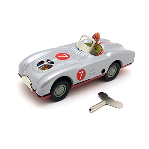 AYUNJIE Vintage Wind Up Toy MS642 Tin Racing Car Retro Fotografie Requisiten Tin Spielzeug Kinder Geschenk für Jungen Mädchen Eltern-Kind-Interaktion AYUNJIE Vintage Wind Up Toy MS642 Tin Racing Car Retro Fotografie Requisiten Tin Spielzeug Kinder Geschenk für Jungen Mädchen Eltern-Kind-Interaktion von AYUNJIE