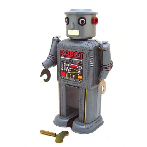 AYUNJIE Vintage Wind Up Toy MS646 Mechanischer Roboter Zinn Spielzeug Kreativ Sammlerstück Kinder Geschenk für Jungen Mädchen Eltern-Kind-Interaktion von AYUNJIE