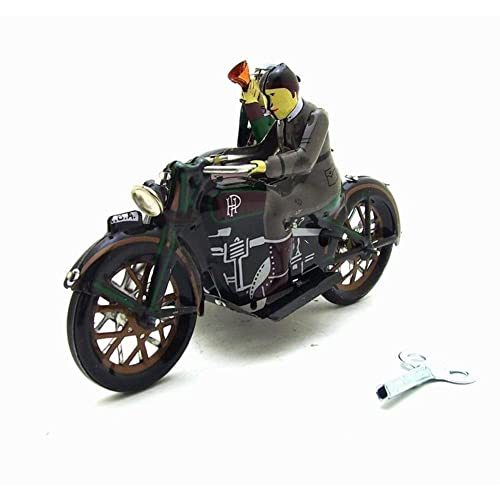 AYUNJIE Vintage Wind Up Toy Tin Toy MS804 3-Rad-Motorrad Nostalgie Thema personalisierte Ornamente Kinder Geschenk von AYUNJIE