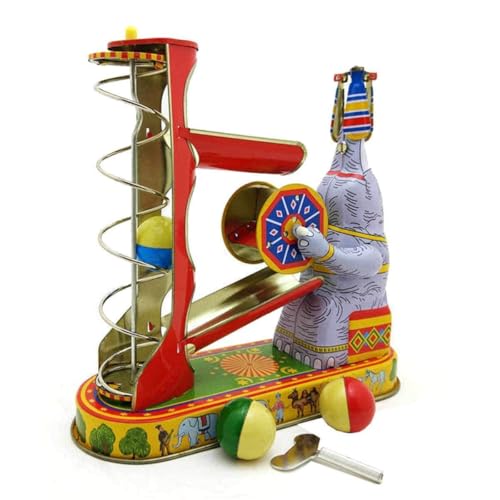 AYUNJIE Wind-Up Toy MS456 Elefant Spielen Bälle Spiel Zinn Spielzeug für Jungen Mädchen Eltern-Kind-Interaktion Nostalgisches Thema AYUNJIE Wind-Up Toy MS456 Elefant Spielen Bälle Spiel Zinn Spielzeug für Jungen Mädchen Eltern-Kind-Interaktion Nostalgisches Thema von AYUNJIE