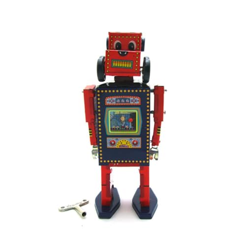 AYUNJIE Wind Up Toy MS486 Suche und Rettung Roboter Zinn Spielzeug Vintage Sammlerstück Kinder Geschenk für Jungen Mädchen Eltern-Kind-Interaktion von AYUNJIE