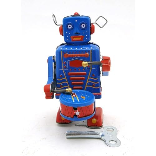 AYUNJIE Wind Up Toy MS514 Trommeln Roboter Tin Toy Creative Vintage Sammlerstück Kinder Geschenk für Jungen Mädchen Eltern-Kind-Interaktion AYUNJIE Wind Up Toy MS514 Trommeln Roboter Tin Toy Creative Vintage Sammlerstück Kinder Geschenk für Jungen Mädchen Eltern-Kind-Interaktion von AYUNJIE
