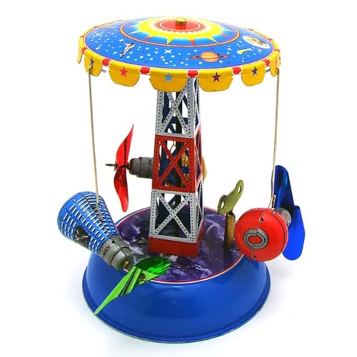 AYUNJIE Wind Up Toy MS631 Tin Seal Cabin Karussell Nostalgisches Thema Persönlichkeit Dekoration Kreatives Blechspielzeug Geschenk für Jungen Mädchen von AYUNJIE