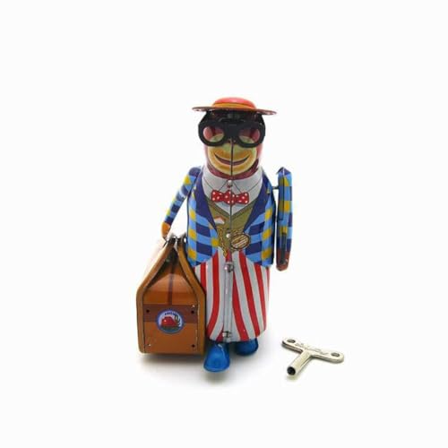 AYUNJIE Wind Up Toy Personalisierte Dekoration Tin Toys MS516 Old Monkey Business Trip Vintage Sammlerstück Kinder Geschenk Eltern-Kind-Interaktion von AYUNJIE