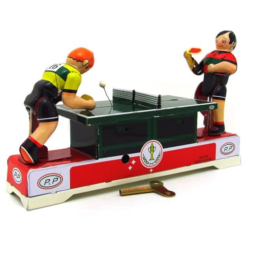 AYUNJIE Wind-up Toys MS358 Tin Tischtennisspieler Retro Tin Toy Sammlerstück Kinder Geschenk für Jungen Mädchen Eltern-Kind-Interaktion von AYUNJIE
