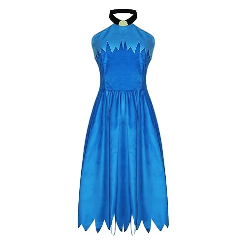 AYYOHON Betty Rubble Kostüm für Damen, blaues Kleid, Höhlenfrauen-Outfit für Steinzeit, Verkleidung, Halloween, Cosplay, Kostüm, Größe XL AYYOHON Betty Rubble Kostüm für Damen, blaues Kleid, Höhlenfrauen-Outfit für Steinzeit, Verkleidung, Halloween, Cosplay, Kostüm, Größe XL von AYYOHON