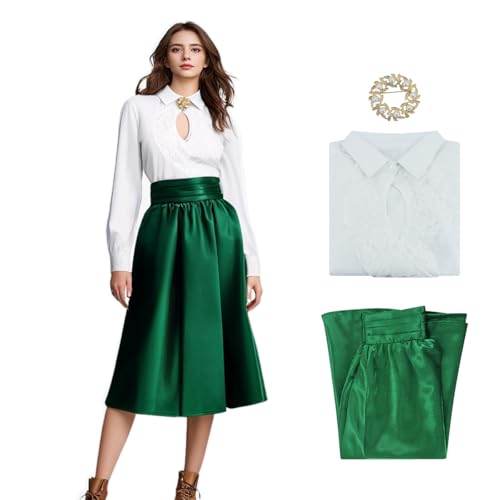 AYYOHON Ellen Griswold Weihnachtskostüme Ellen Bluse Hemd Rock Brosche Set Weihnachtsurlaub Paare Kostüm für Frauen L AYYOHON Ellen Griswold Weihnachtskostüme Ellen Bluse Hemd Rock Brosche Set Weihnachtsurlaub Paare Kostüm für Frauen L von AYYOHON