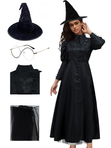 AYYOHON Elphaba-Kostüm für Erwachsene, Hexenkostüm, Damen, Cosplay, Elphaba, Hexenhut, Film, Halloween-Kostüme, Fasching, Größe L AYYOHON Elphaba-Kostüm für Erwachsene, Hexenkostüm, Damen, Cosplay, Elphaba, Hexenhut, Film, Halloween-Kostüme, Fasching, Größe L von AYYOHON