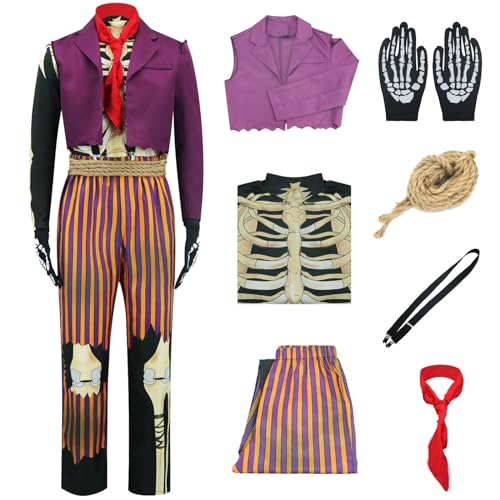 AYYOHON Hector Kostüm Herren Hector Rivera Cosplay Outfits Weste Skelett Hemd Hose Handschuhe Set Halloween Karneval Anzug 2XL AYYOHON Hector Kostüm Herren Hector Rivera Cosplay Outfits Weste Skelett Hemd Hose Handschuhe Set Halloween Karneval Anzug 2XL von AYYOHON