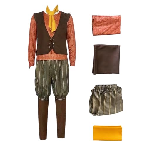 AYYOHON Rumpelstilzchen Kostüm Erwachsene Film Cosplay Bösewicht Elf Dress Up Retro Weste Hosen Volles Set Halloween 3XL AYYOHON Rumpelstilzchen Kostüm Erwachsene Film Cosplay Bösewicht Elf Dress Up Retro Weste Hosen Volles Set Halloween 3XL von AYYOHON