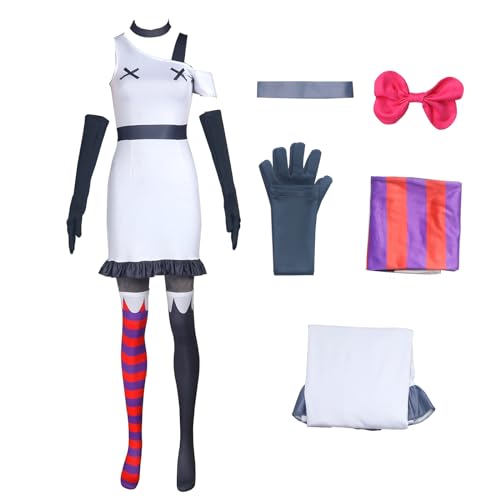AYYOHON Vaggie Hazbin Cosplay Kostüm Charlie Demon Hotel Anime Cosplay Vaggie Kostüme Outfit Halloween Karneval Comic Anzug XL von AYYOHON