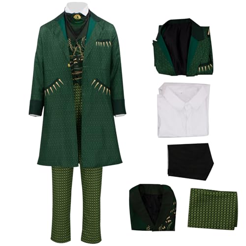 AYYOHON Zauberer Land of Oz Kostüm für Erwachsene, Lineal, Hexe, voller Anzug, Herren, Halloween, Cosplay, Filmfigur, Kostüm, Größe S von AYYOHON