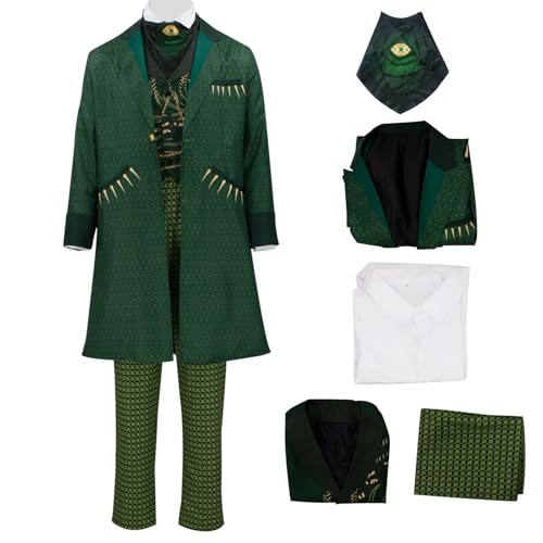 AYYOHON Zauberer Land of Oz Kostüm für Erwachsene, Lineal, Hexe, voller Anzug, Herren, Halloween, Cosplay, Filmfigur, Kostüm, Größe S von AYYOHON