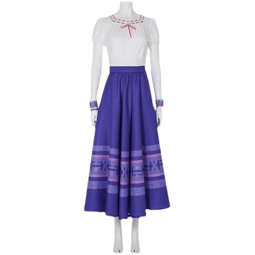 Pepa Kleid für Erwachsene, Luisa Cosplay Kostüm mit Kopfschmuck Madrigal Rock Armband Outfit Halloween Anzug L Pepa Kleid für Erwachsene, Luisa Cosplay Kostüm mit Kopfschmuck Madrigal Rock Armband Outfit Halloween Anzug L von AYYOHON