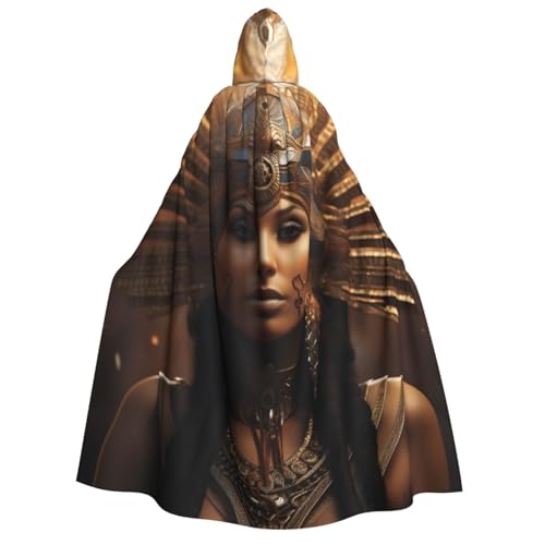 AYYQWE Ancient Egypt Tribe Series Print Unisex Erwachsene Kapuzenumhang Warm Umhang Halloween Kostüm Cosplay Karneval Thema von AYYQWE