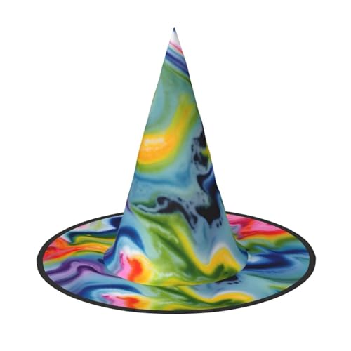 AYYQWE Batikdruck, bequemer Halloween-Hexenhut, Unisex, für Partys, Karneval, Weihnachten und Cosplay AYYQWE Batikdruck, bequemer Halloween-Hexenhut, Unisex, für Partys, Karneval, Weihnachten und Cosplay von AYYQWE