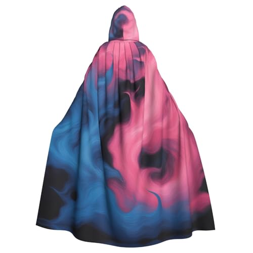 AYYQWE Blauer und pinker Halloween-Umhang mit Kapuze, für Karneval, Cosplay, Festivals, Partys von AYYQWE