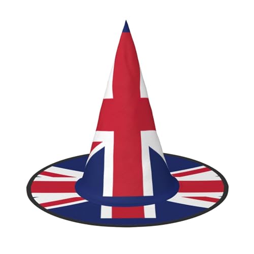 AYYQWE Britische Flagge, bequemer Halloween-Hexenhut, Unisex, für Partys, Karneval, Weihnachten und Cosplay AYYQWE Britische Flagge, bequemer Halloween-Hexenhut, Unisex, für Partys, Karneval, Weihnachten und Cosplay von AYYQWE